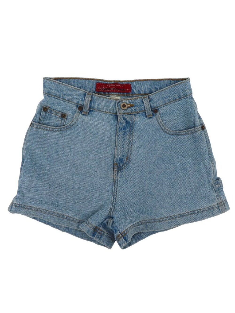 VTG Weathervane Women 5/6 Light Wash Blue Denim Jean Shorts Y2K 2000s Cotton